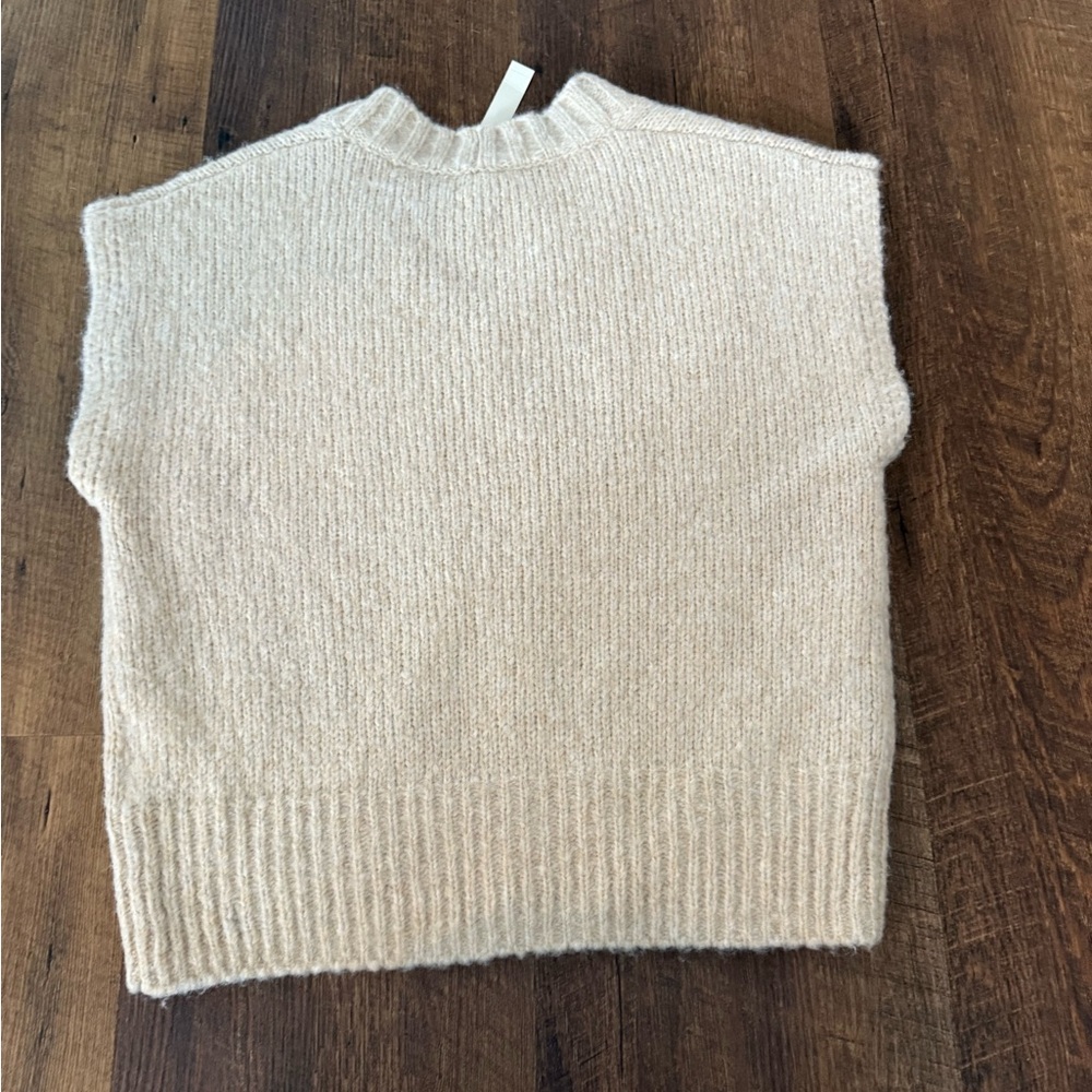 Madewell Cream Sweater Vest XS - Picture 2 of 4